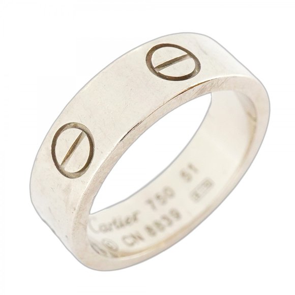 CARTIER 18k Silver Love Ring #51 - Picture 1 of 7